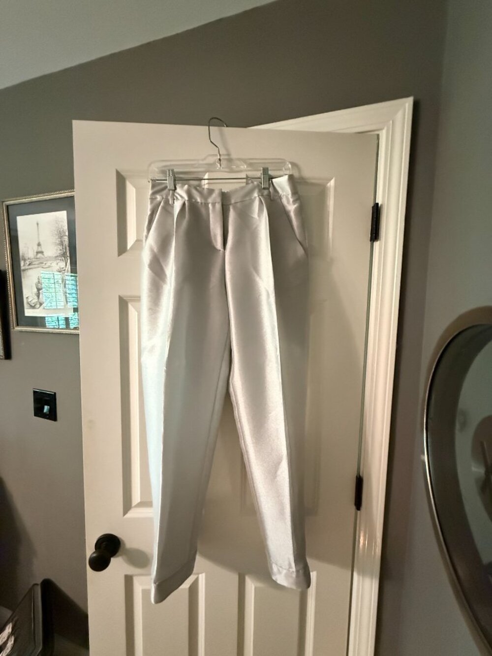 **Giorgio Armani Silver Slacks**